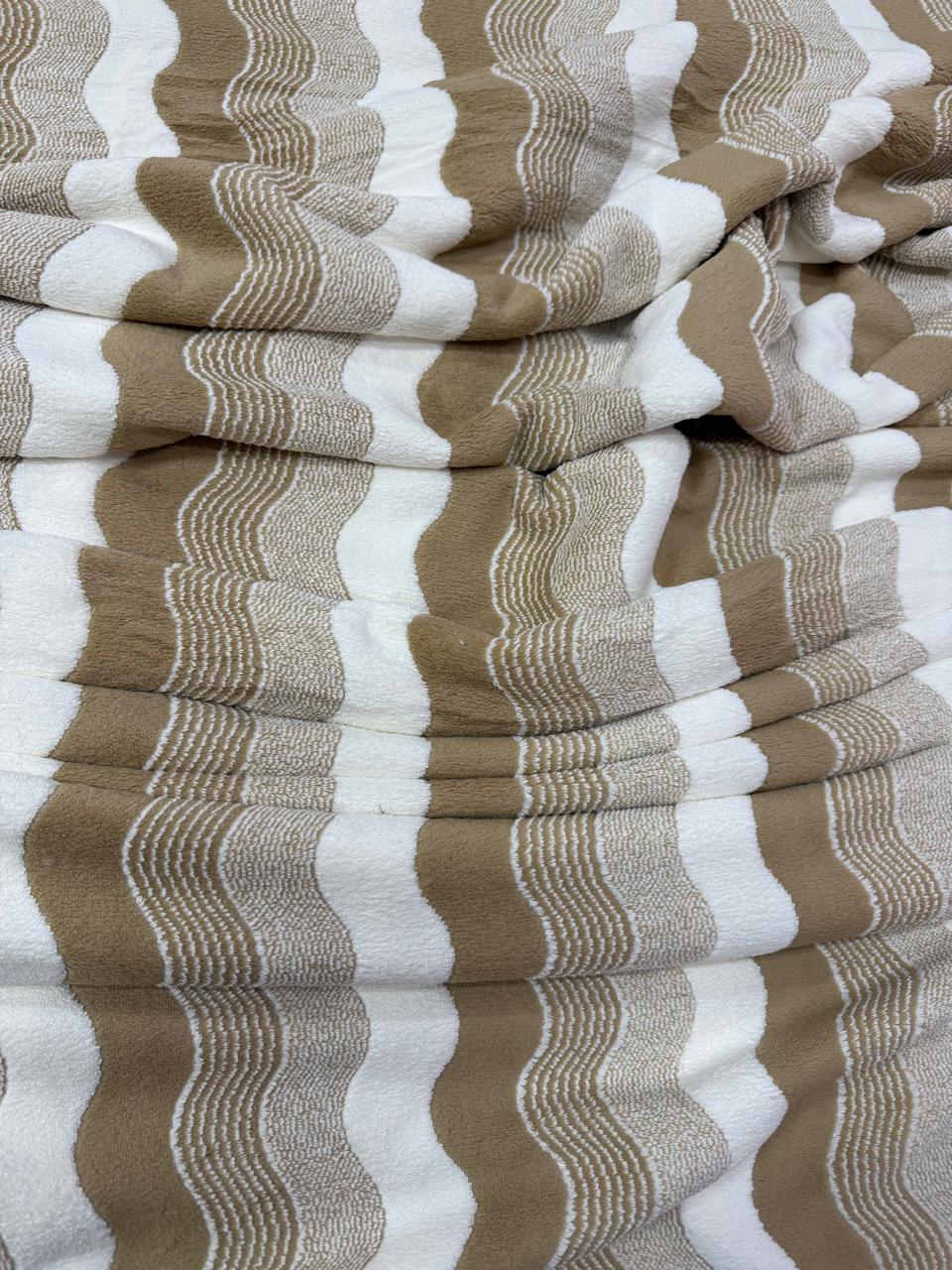 Tela Toalla Estampada Línea S Café Ref. 1435