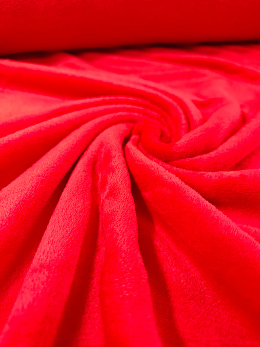 Piel de Conejo Rojo Unicolor x Metros Ref. 07712