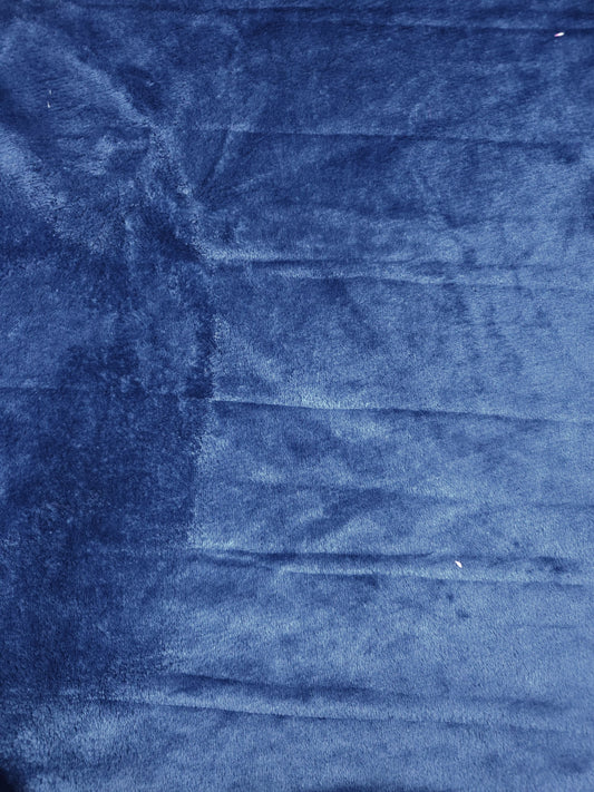 Piel de Conejo Azul Oscuro Unicolor x Metros Ref. 07002