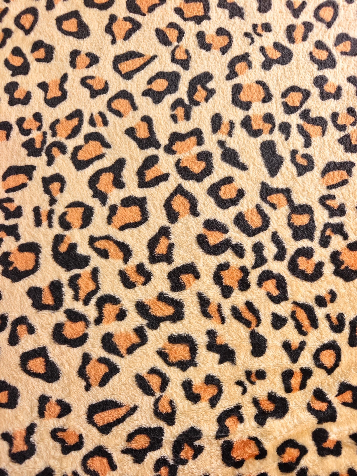 Piel de Conejo Leopardo Estampado x Metros Ref. 07031