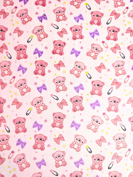 Suavetina Ositos Moño Estampada x Metros Ref. 04010