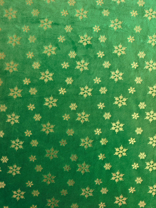Suavetina Navidad Verde Estampada x Metros Ref. 04021