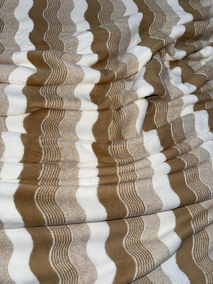 Tela Toalla Estampada Línea S Café Ref. 1435