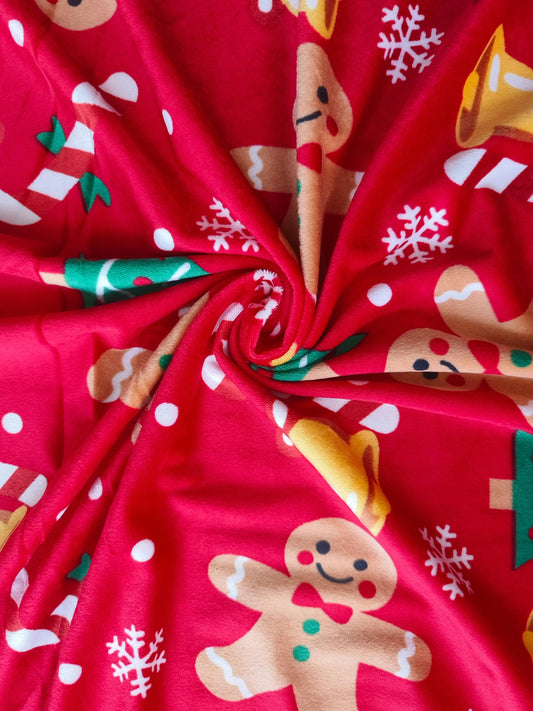 Suavetina Estampada Galleta Navidad x Metros Ref. 1006