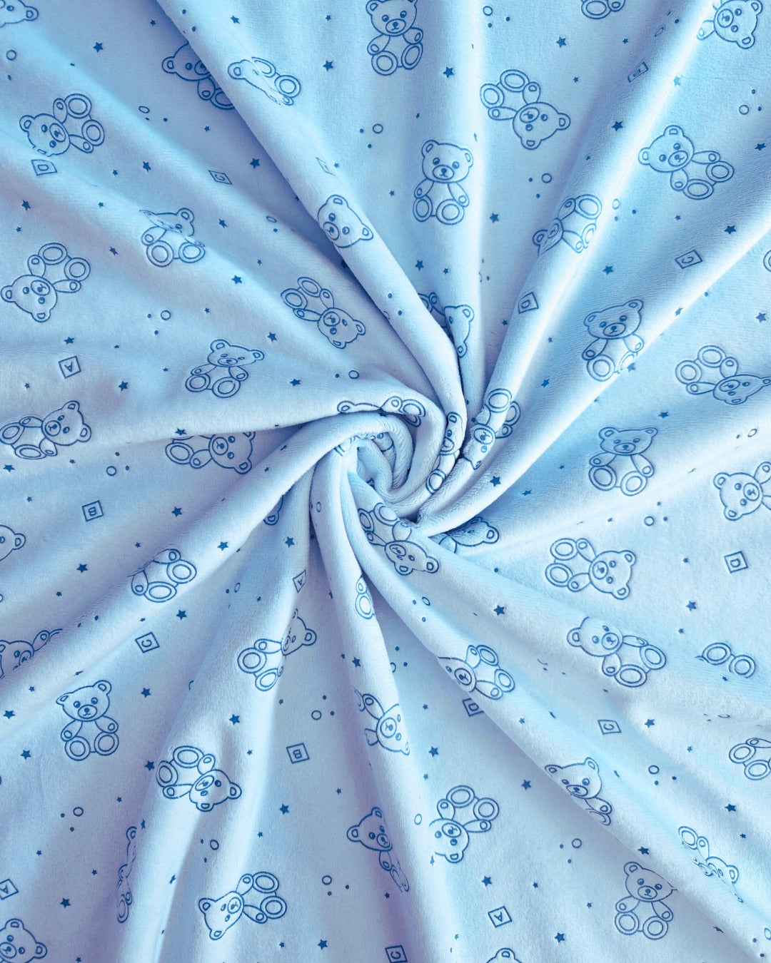 Suavetina Ositos Azul Cielo Estampada x Metros Ref. 04024