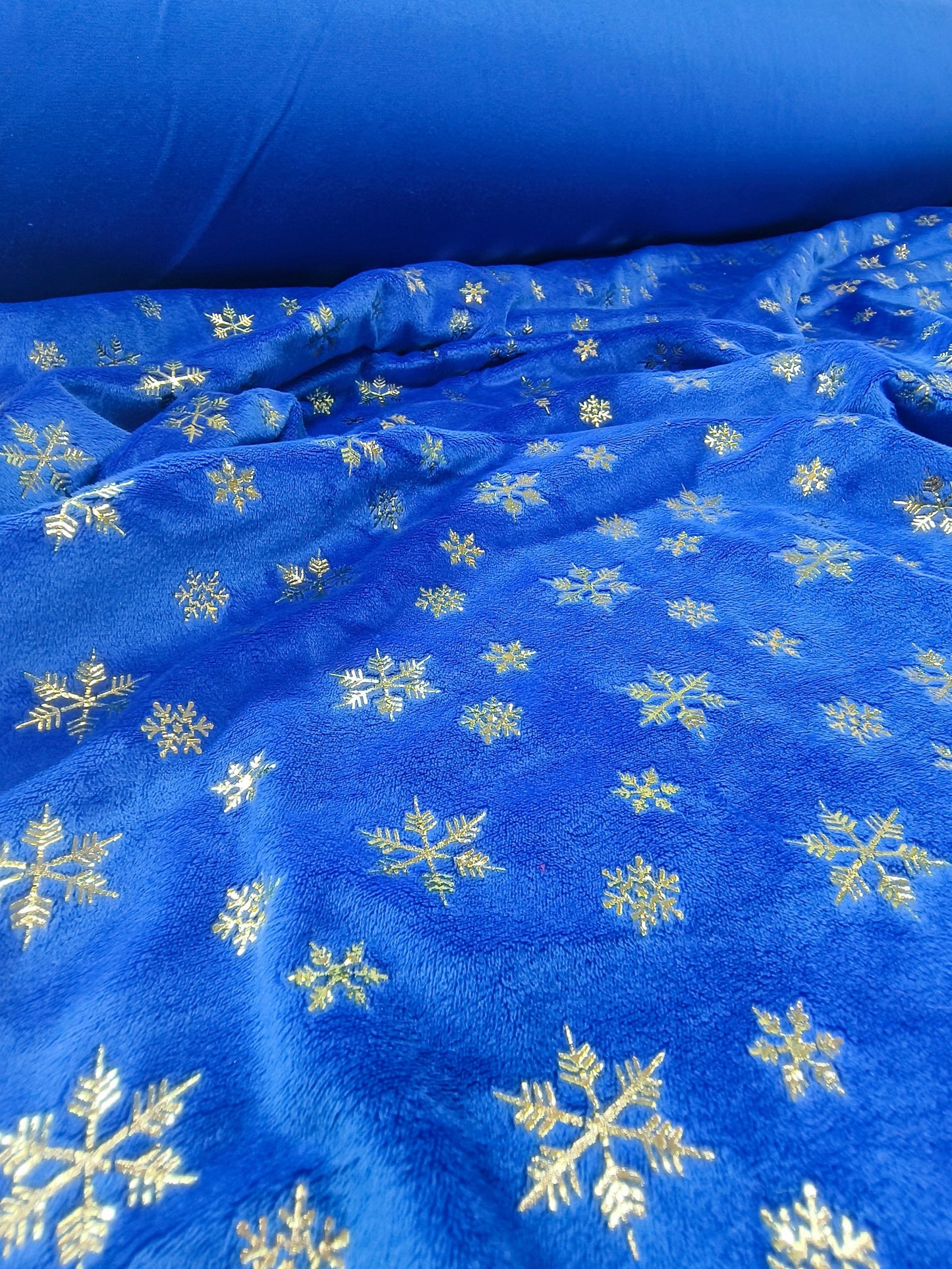 Suavetina Navidad Azul Estampada x Metros Ref. 04020