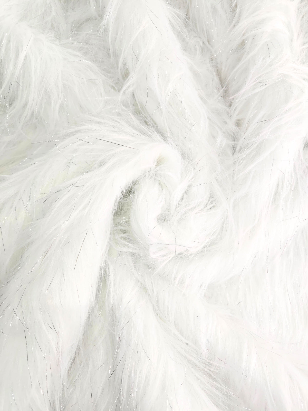 Li Textiles Mink Pelo Largo Blanco Brillo Plata x Metros Ref. 12745 – CA&LI Textiles