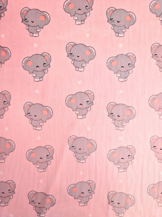 Suavetina Elefantes Estampada x Metros Ref. 04016