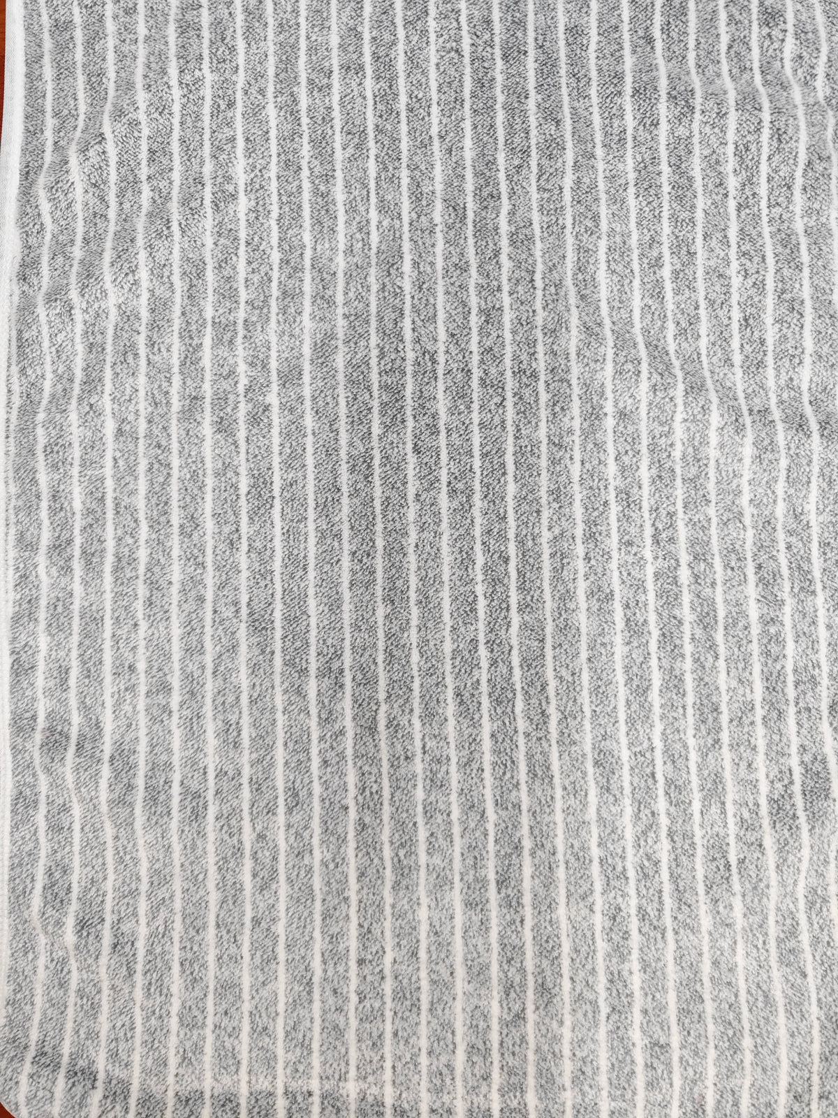 Tela Toalla Estampada Raya Gris Ref. 1401