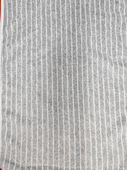 Tela Toalla Estampada Raya Gris Ref. 1401