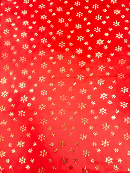 Suavetina Navidad Roja Estampada x Metros Ref. 04019