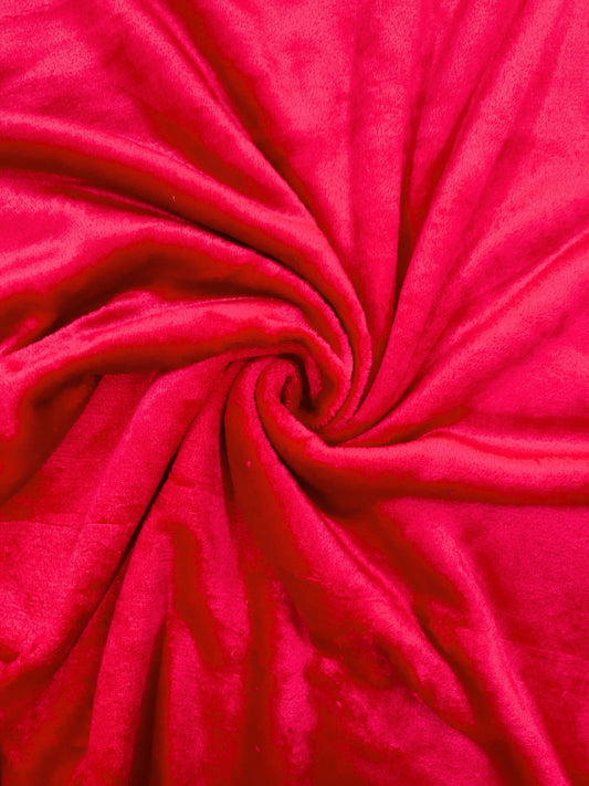 Piel de Conejo Rojo Unicolor x Metros Ref. 07712