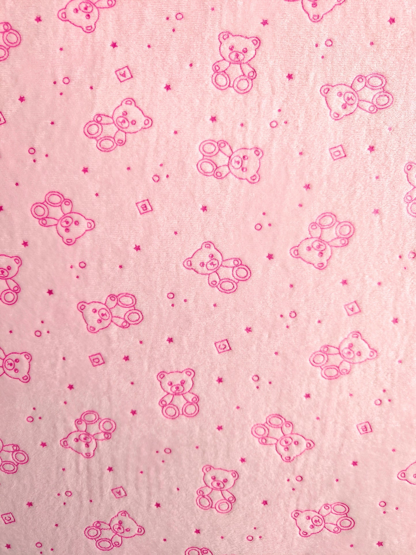 Suavetina Ositos Rosado Bebé Estampada x Metros Ref. 04028