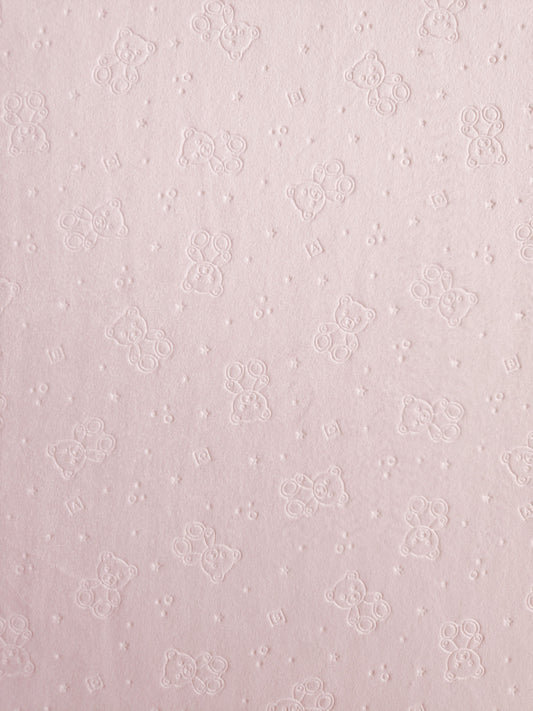 Suavetina Ositos Rosado Bebé Troquelada Estampada x Metros Ref. 09979